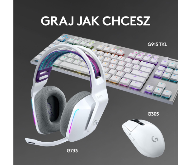 Logitech G733 Lightspeed białe - 594938 - zdjęcie 13